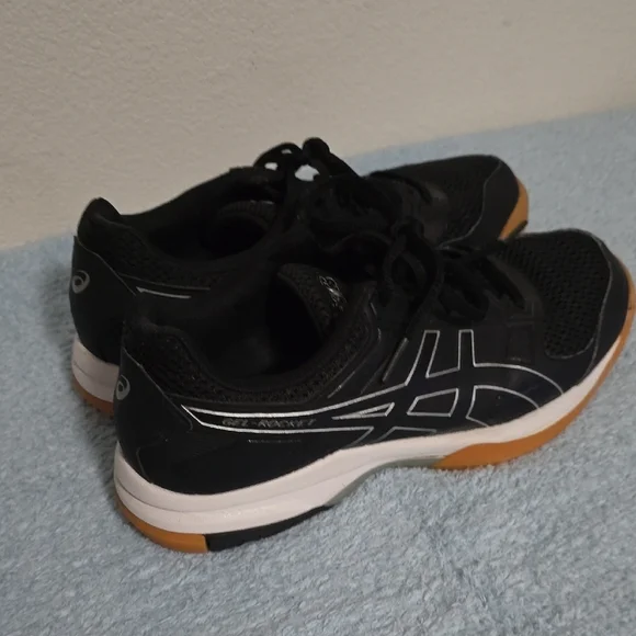 Asics Black and Tan Athletic Shoes with Gum Sole - Picture 12 of 15